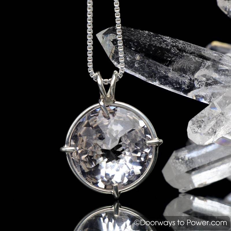 Danburit Radiant Herz Anhänger .925 Ss - Signature Collection Synergy 12 Stones von DoorwaysToPower