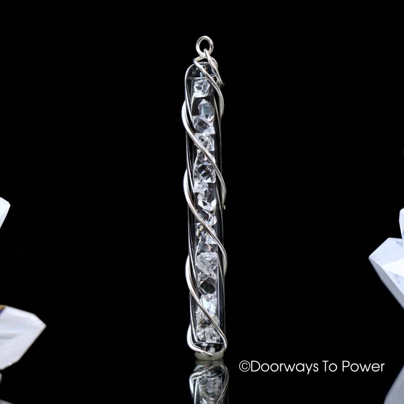 Herkimer Diamanten Kristall Anhänger .925 Diamant Healing A von DoorwaysToPower
