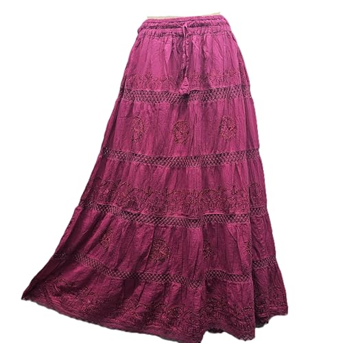 Doorwaytofashion Damen Rock Einheitsgröße Gr. Einheitsgröße, rose von Doorwaytofashion