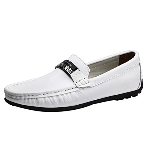 Dooxi Herren Freizeit Geschäft Loafers Schuhe Slip On Mokassins Flach Bootsschuhe Weiß 47 Dooxi Herren Freizeit Geschäft Loafers Schuhe Slip On Mokassins Flach Bootsschuhe Weiß 47 von Dooxi