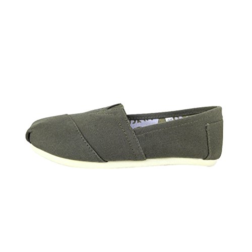 Dooxi Unisex-Erwachsene Freizeit Loafers Comfort Espadrilles Mode Einfarbig Slip on Flach Freizeitschuhe Grün 45(27.5cm) von Dooxi