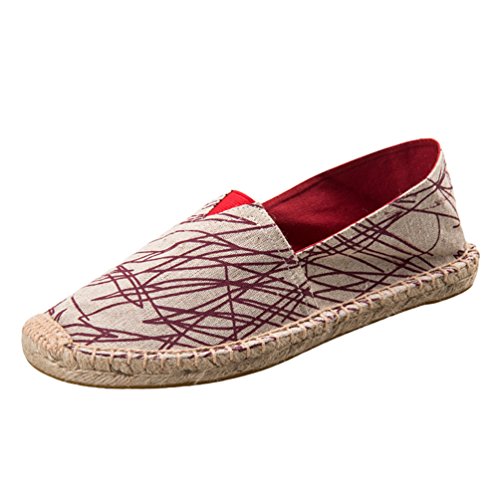 Dooxi Unisex-Erwachsene Liebhaber Freizeit Loafers Comfort Espadrilles Mode Slip on Flach Freizeitschuhe 40(25cm) von Dooxi