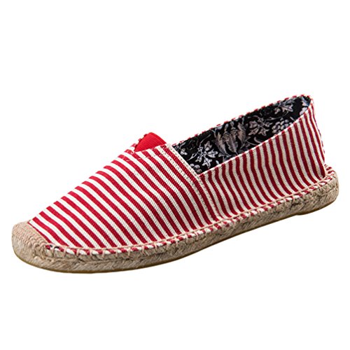 Dooxi Unisex-Erwachsene Liebhaber Freizeit Loafers Comfort Espadrilles Mode Slip on Flach Freizeitschuhe 41(25.5cm) von Dooxi