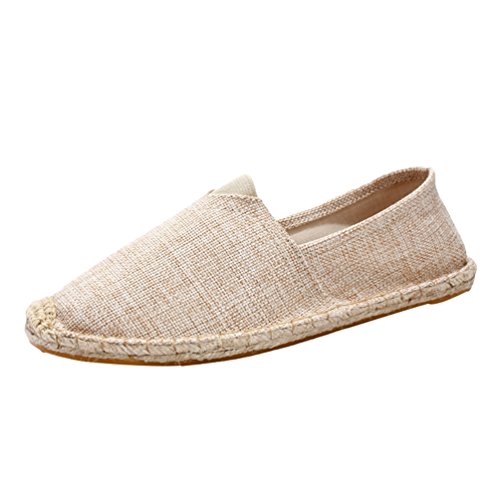 Dooxi Unisex-Erwachsene Liebhaber Freizeit Loafers Comfort Espadrilles Mode Slip on Flach Freizeitschuhe 43(26.5cm) von Dooxi
