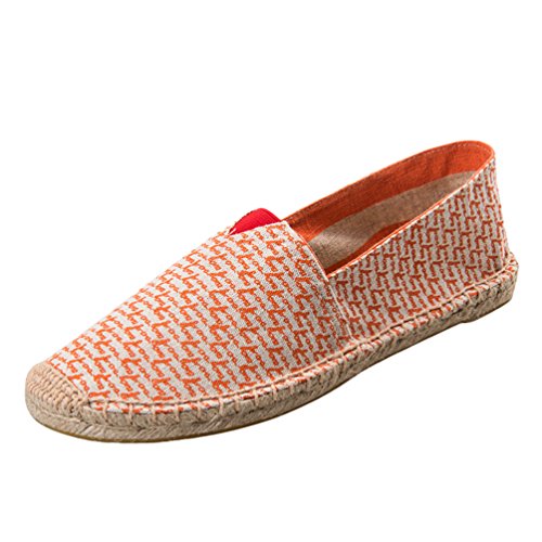 Dooxi Unisex-Erwachsene Liebhaber Freizeit Loafers Comfort Espadrilles Mode Slip on Flach Freizeitschuhe 43(26.5cm) von Dooxi