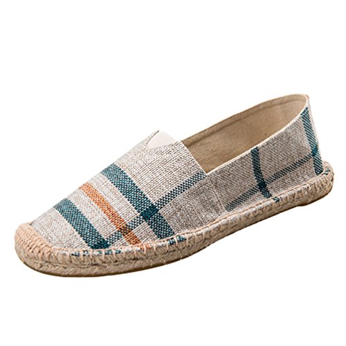 Dooxi Unisex-Erwachsene Liebhaber Freizeit Loafers Comfort Espadrilles Mode Slip on Flach Freizeitschuhe 43(26.5cm) von Dooxi