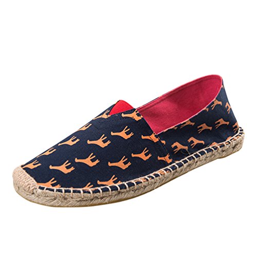 Dooxi Unisex-Erwachsene Liebhaber Freizeit Loafers Comfort Espadrilles Mode Slip on Flach Freizeitschuhe 44(27cm) von Dooxi