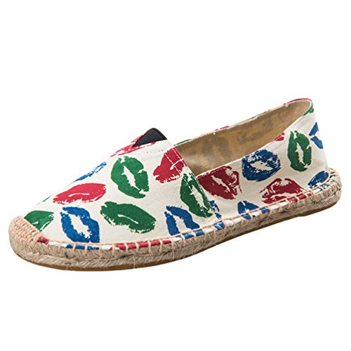 Dooxi Unisex-Erwachsene Liebhaber Freizeit Loafers Comfort Espadrilles Mode Slip on Flach Freizeitschuhe 44(27cm) von Dooxi