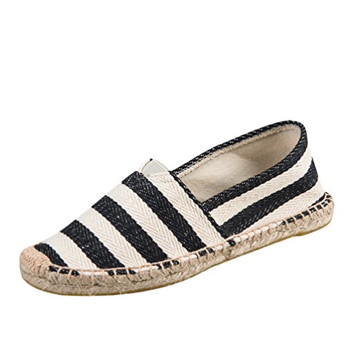 Dooxi Unisex-Erwachsene Liebhaber Freizeit Loafers Comfort Espadrilles Mode Slip on Flach Freizeitschuhe 45(27.5cm) von Dooxi