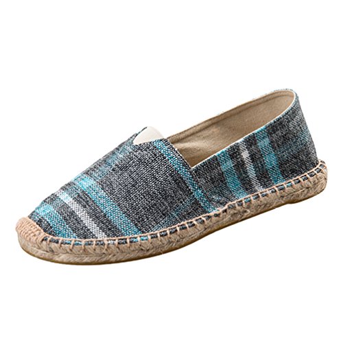Dooxi Unisex-Erwachsene Liebhaber Freizeit Loafers Comfort Espadrilles Mode Slip on Flach Freizeitschuhe 45(27.5cm) von Dooxi