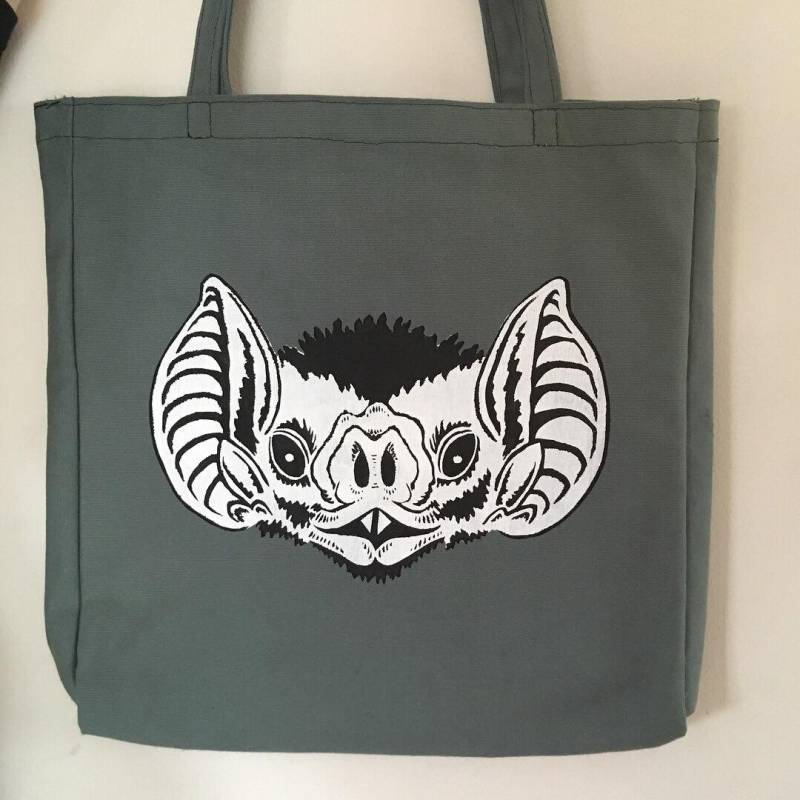 Fledermaus-Gesicht-Einkaufstasche Fledermaus-Gesicht-Einkaufstasche von DopeTotesCo