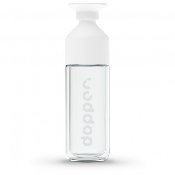 Dopper - Dopper Glass Insulated - Trinkflasche Gr 450 ml weiß von Dopper