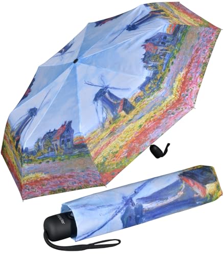 Doppler Damen Taschenschirm mit Auf-Zu-Automatik Magic Mini Windmühle von Doppler