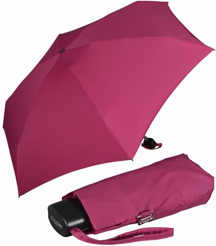 Doppler Regenschirm Damen Mini Taschenschirm Handy - very berry von Doppler