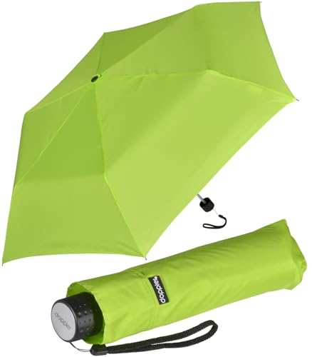 Doppler Regenschirm Mini-Taschenschirm Havanna Stick - lime punch von Doppler