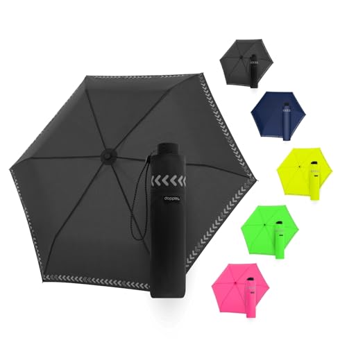 Doppler Regenschirm Safety Reflect in neon black I Regenschirm mit reflektierendem Rand & Handöffner I Mini Schirm mit passender Schirmtasche I Kinderschirm reflektierend Doppler Regenschirm Safety Reflect in neon black I Regenschirm mit reflektierendem Rand & Handöffner I Mini Schirm mit passender Schirmtasche I Kinderschirm reflektierend von Doppler