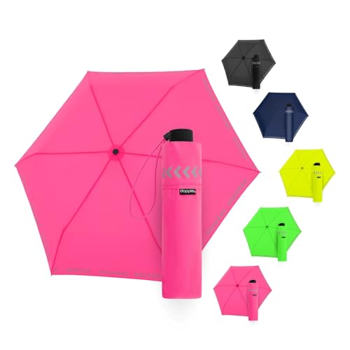 Doppler Regenschirm Safety Reflect in neon pink I Regenschirm mit reflektierendem Rand & Handöffner I Mini Schirm mit passender Schirmtasche I Kinderschirm reflektierend Doppler Regenschirm Safety Reflect in neon pink I Regenschirm mit reflektierendem Rand & Handöffner I Mini Schirm mit passender Schirmtasche I Kinderschirm reflektierend von Doppler