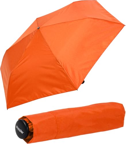 Doppler zero,99 extrem leichter Mini Damen Taschenschirm - vibrant orange von Doppler