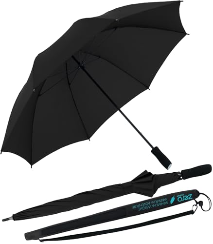 Doppler Zero Explore Regenschirm Wanderschirm ultraleicht - simply black von Doppler