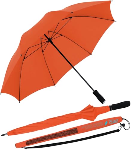 Doppler Zero Explore Regenschirm Wanderschirm ultraleicht - vibrant orange von Doppler