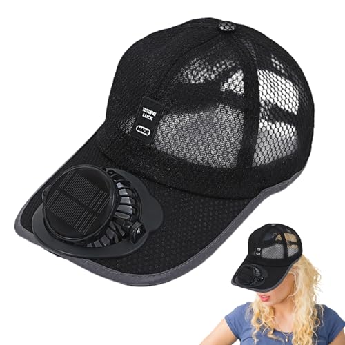 Hut Mit Solarbetriebenem Ventilator Ventilator Kühler Kappe UV-Schutz Solar Fan Hut Baseballmütze Fanmütze Sonnenschutz Kappe Kühler Lüfter Ventilator Baseball Cap Für Outdoor von Dopsyesn