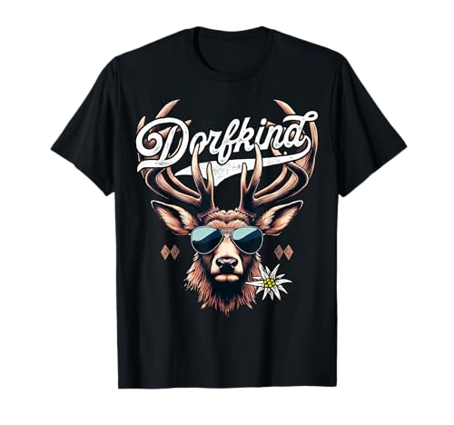 Dorfkind T-Shirt Herren Damen Trachtenshirt Dorfkinder T-Shirt von Dorfkind T-Shirts Herren & Damen statt Tracht