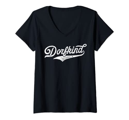Dorfkind T-Shirt Herren Trachtenshirt Damen Trachten T-Shirt mit V-Ausschnitt von Dorfkind T-Shirts & Trachtenshirts