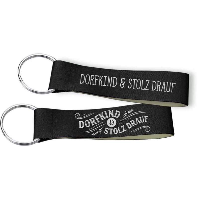 Dorfkind Und Stolz Drauf/Schlüsselanhänger Schwarz Grün von DorfkramDe