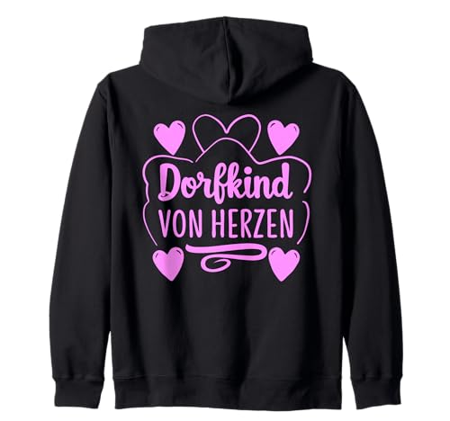 Dorfkind Spruch für Frauen Landleben Stolz Heimat Liebe Kapuzenjacke von Dorfleben Sprüche Designs für Dorfmädels Frauen