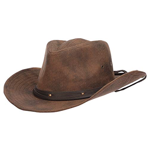 Dorfman Pacific Danum Twill Outback Hut Distressed - Braun - L von Dorfman Pacific