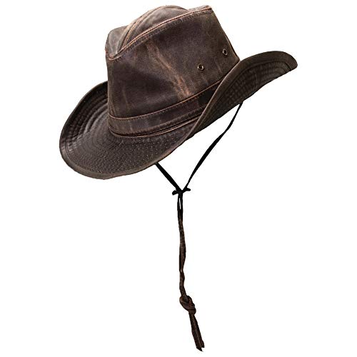 Dorfman Pacific Herren Outback Hut mit Kinnkordel, braun, MEDIUM Dorfman Pacific Herren Outback Hut mit Kinnkordel, braun, MEDIUM von Dorfman Pacific
