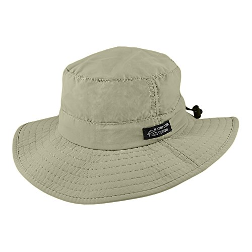 Dorfman-Pacific Verpackbarer Booney Fischerhut - Khaki - M von Dorfman Pacific