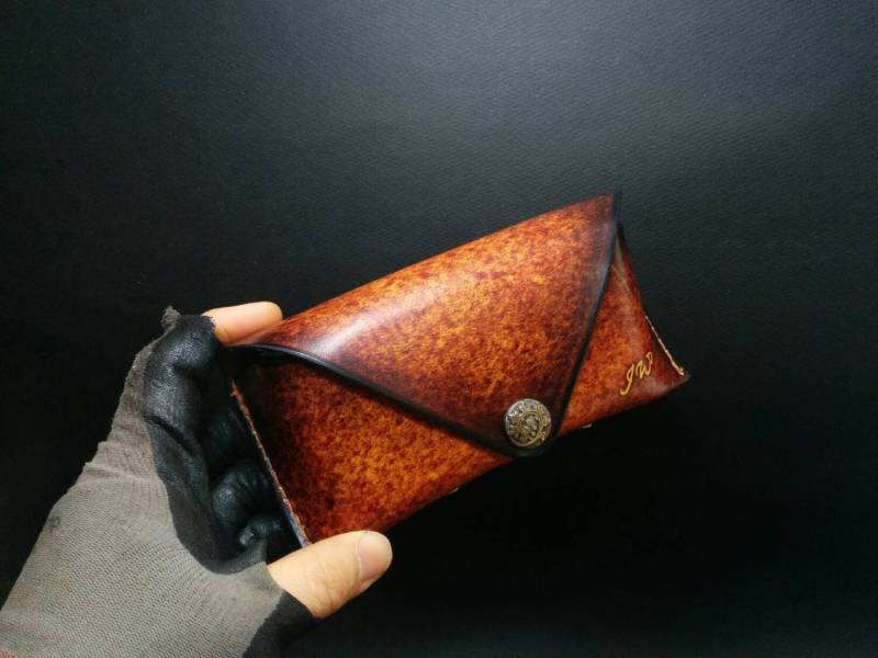 Brillenetui, Brillenetui Aus Leder, Sonnenbrillen Etui, Handmade von DoribariLeatherCraft