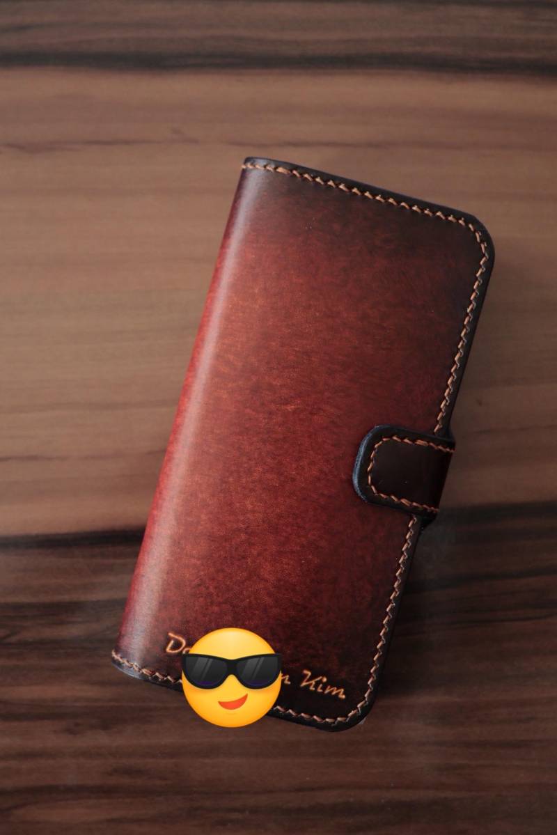 Samsung Galaxy S24 S25 Ultra Iphone 17 Pro Max Air Zubehör Leder Handytasche von DoribariLeatherCraft