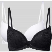 DORINA Push Up in Plunge Form Modell 'SONIA' im 2er-Pack in Black, Größe 80C DORINA Push Up in Plunge Form Modell 'SONIA' im 2er-Pack in Black, Größe 80C von Dorina