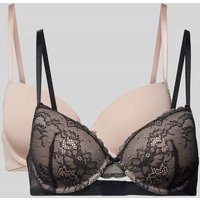 DORINA Bügel BH mit verstellbaren Trägern im 2er-Pack Modell 'CHLOE' in Black, Größe 85B von Dorina