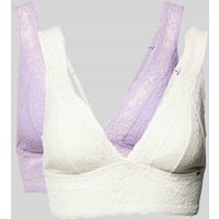 DORINA Bügelloses Bralette mit herausnehmbaren Polstern Modell 'LANA' im 2er-Pack in Flieder, Größe M DORINA Bügelloses Bralette mit herausnehmbaren Polstern Modell 'LANA' im 2er-Pack in Flieder, Größe M von Dorina