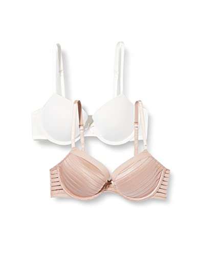 DORINA Damen BH Louise T-Shirt Bra 2er Pack, Beige (Blush/Ivory), 80B von Dorina