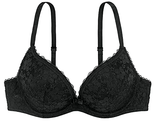 Dorina Damen Sonia-2pp Push up BH, Mehrfarbig (Schwarz/Weiß V00), 75B EU von Dorina