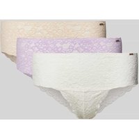 DORINA Slip aus Spitze mit bequemem Schnitt im 3er-Pack Modell 'LANA' in Flieder, Größe M von Dorina