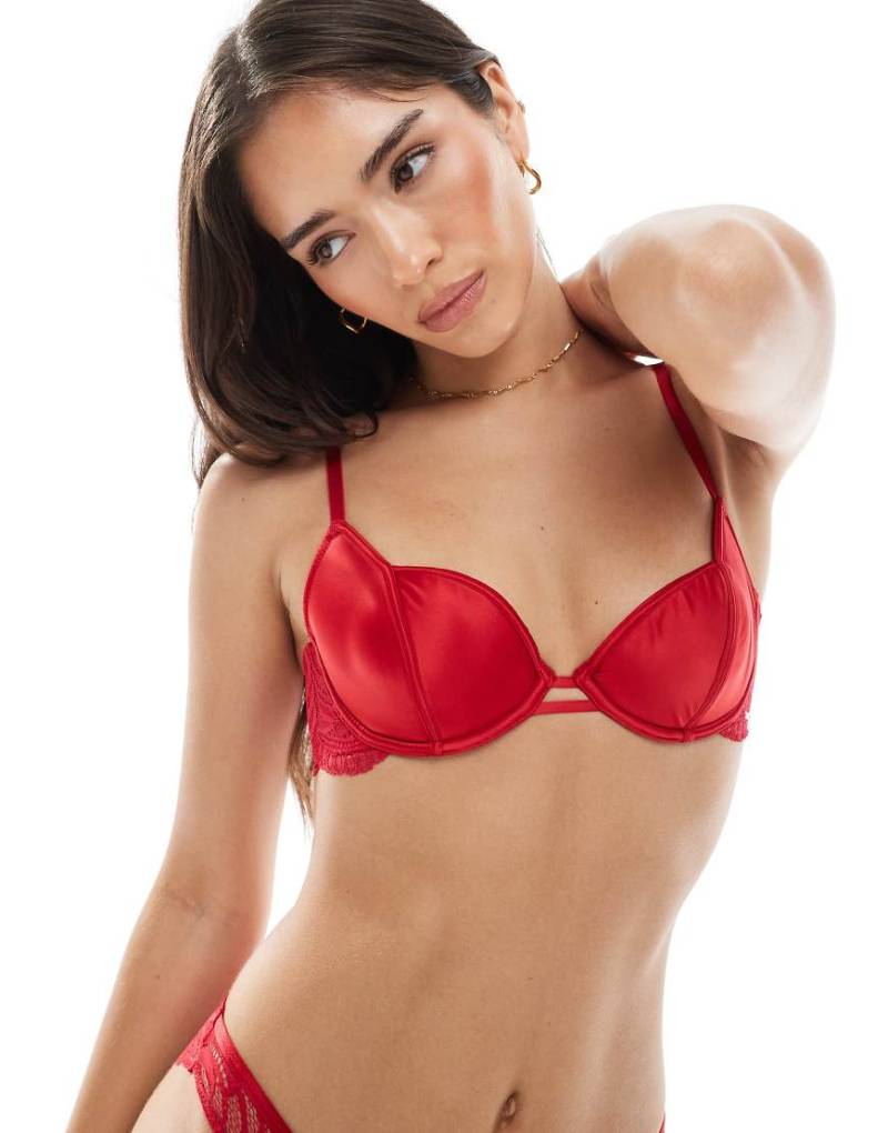 Dorina - Amar - Leicht wattierter Halbschalen-BH in Rot von Dorina