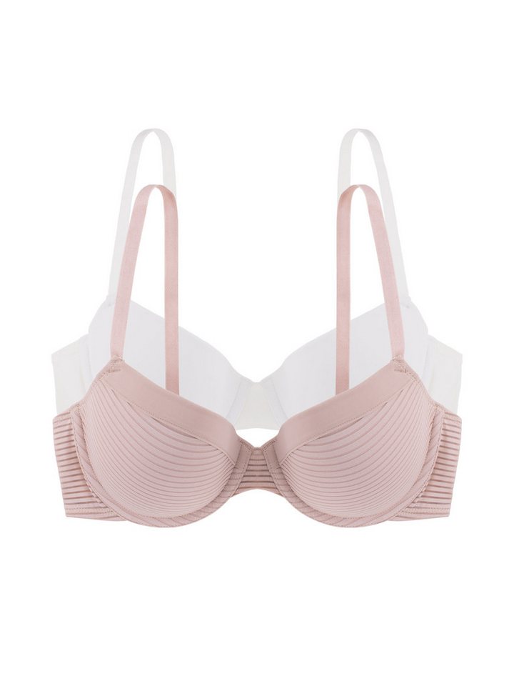 Dorina Bügel-BH LOUISE (2er Pack) weicher Stoff, verstellbare Träger, elastisch von Dorina