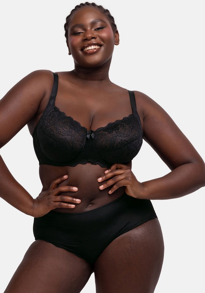 Dorina Bügel-BH PHILIPPA mit Satinschleife, elastische Spitze, glänzende Träger von Dorina