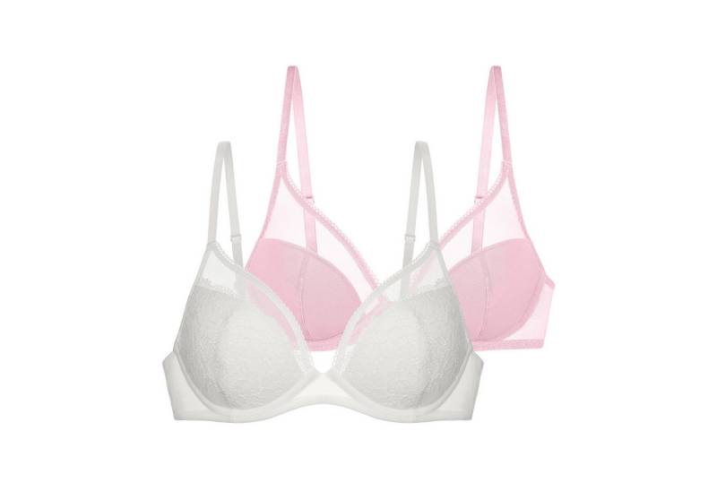 Dorina Bügel-BH Padded Plunge (2er Pack) leicht gepolstert, Mesh Details von Dorina