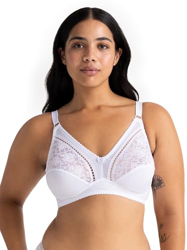 Dorina Damen Bügelloser Soft-BH Madeline D1209A, Einfarbig, Gr. 100E, Weiß (Weiß (White A00) A00) von Dorina