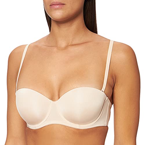 Dorina Damen Multiway Bandeau Top MICHELLE D17193A, Einfarbig, Gr. 70B, Beige (Nude B60) von Dorina