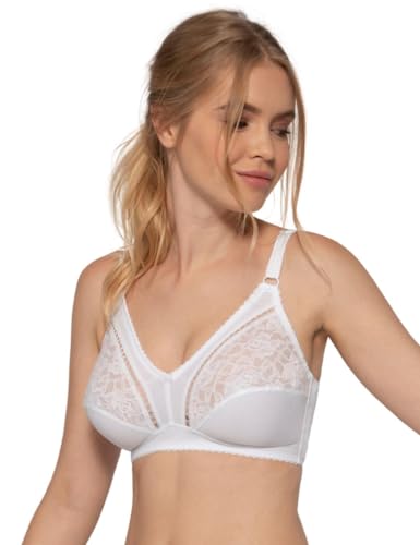 Dorina Damen Bügelloser Soft-BH Madeline D1209A, Einfarbig, Gr. 105C, Weiß (Weiß (White A00) A00) von Dorina