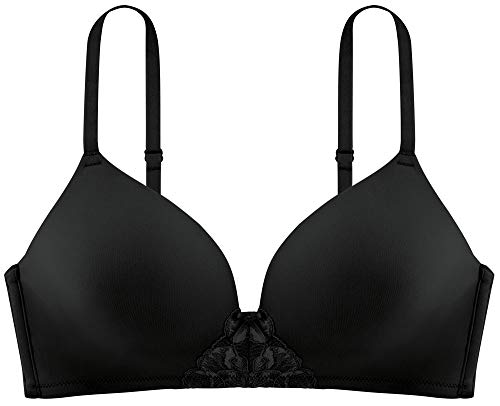 Dorina Damen Bügelloser Soft-BH Michelle D17196A, Einfarbig, Gr. 75B, Schwarz (Schwarz V00) von Dorina