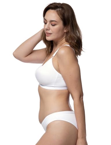 Dorina Damen Bügelloser Soft-BH Tiffany D1285A, Einfarbig, Gr. 80D, Weiß (Weiß (White A00) A00) von Dorina