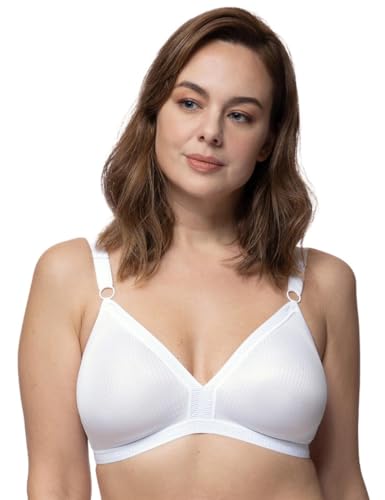 Dorina Damen Bügelloser Soft-BH Tiffany D1285A, Einfarbig, Gr. 90D, Weiß (Weiß (White A00) A00) von Dorina